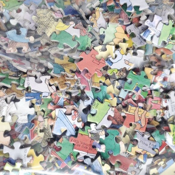 Two Sided Cartoon Neighborhood Crime Puzzle Grand Theft Auto Police Line Up - Picture 6 of 6